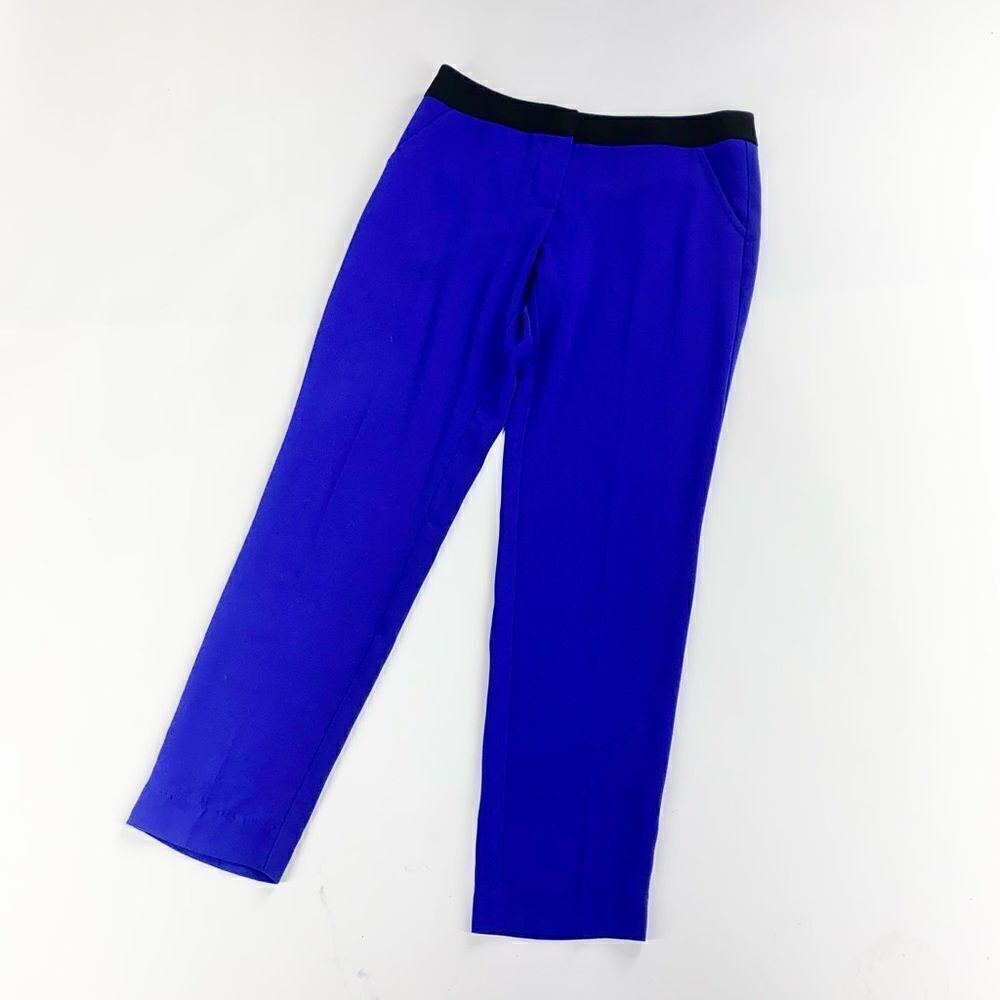 Trina Turk blue trouser dress pants 4